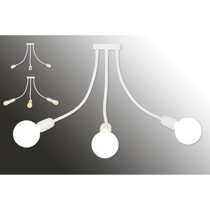 Top Light Galileo 3 B - Candelabro pendente 3xE27/40W/230V
