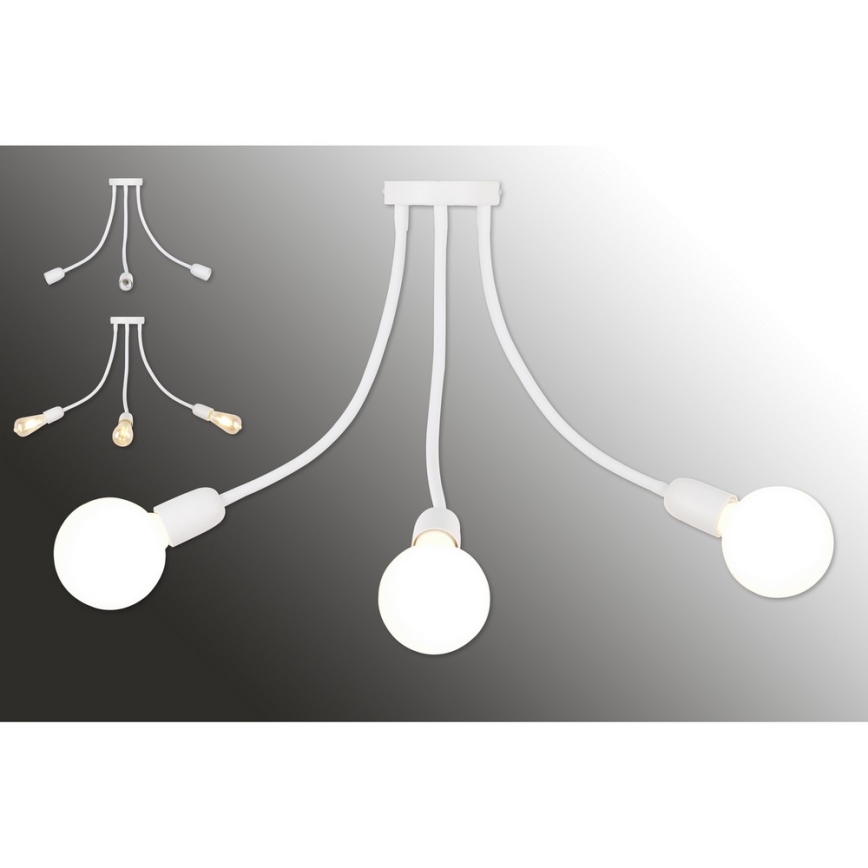 Top Light Galileo 3 B - Candelabro pendente 3xE27/40W/230V