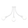Top Light Galileo 3 B - Candelabro pendente 3xE27/40W/230V