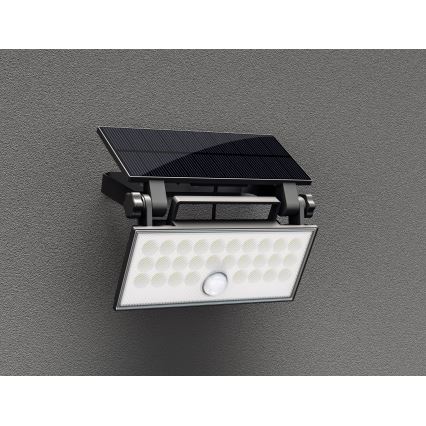 Top Light - Holofote LED solar de parede com sensor HELEON PRO LED/8W/3,7V IP65 4000K 2600 mAh