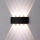 Top Light - Iluminação de parede exterior LED LED/8W/230V IP44 4000K preto