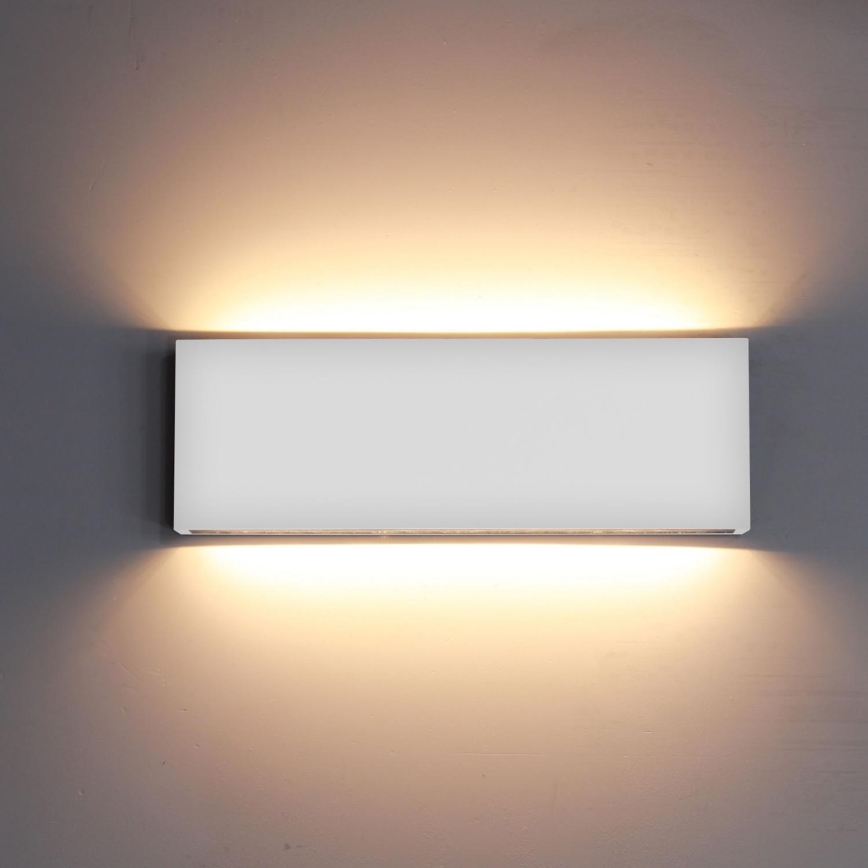 Top Light - Iluminação de parede exterior LED OBLIGO LED/12W/230V IP65 branco
