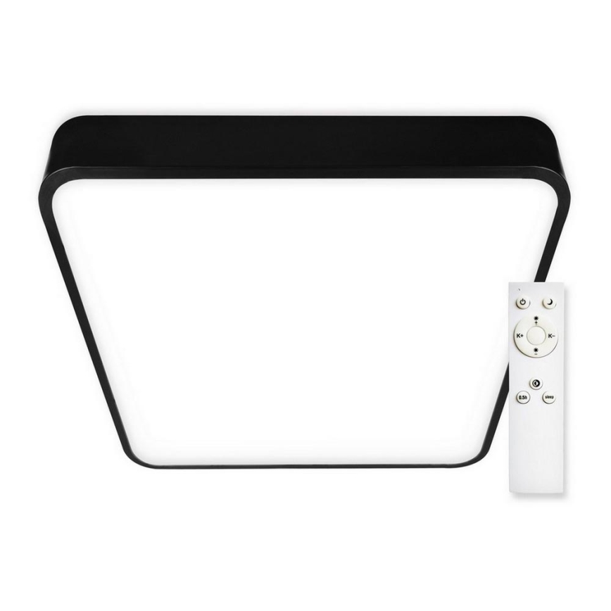 Top Light - Iluminação de teto LED com regulação METAL LED/51W/230V angular preto + controlo remoto
