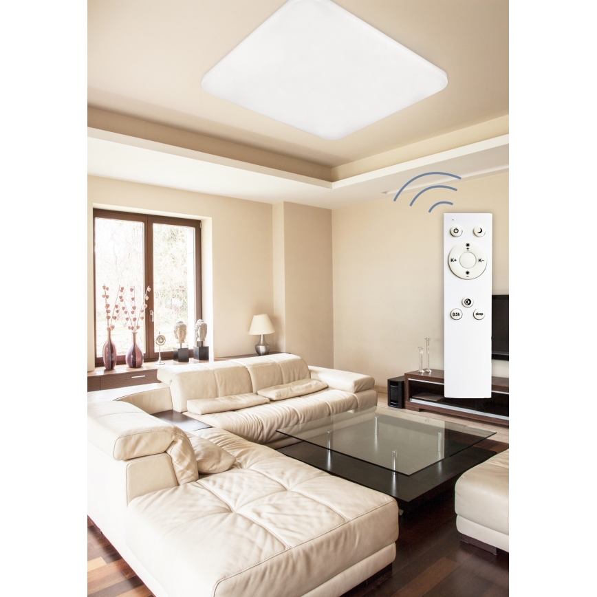 Top Light - Iluminação de teto LED com regulação OCEAN H80 +CR LED/100W/230V + +CR quadrado