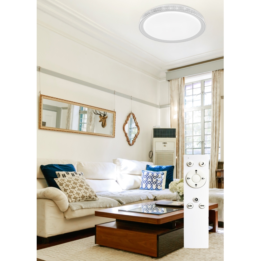 Top Light - Iluminação de teto LED com regulação SAFIR LED/51W/230V 3000-6500K diâmetro 48 cm + controlo remoto
