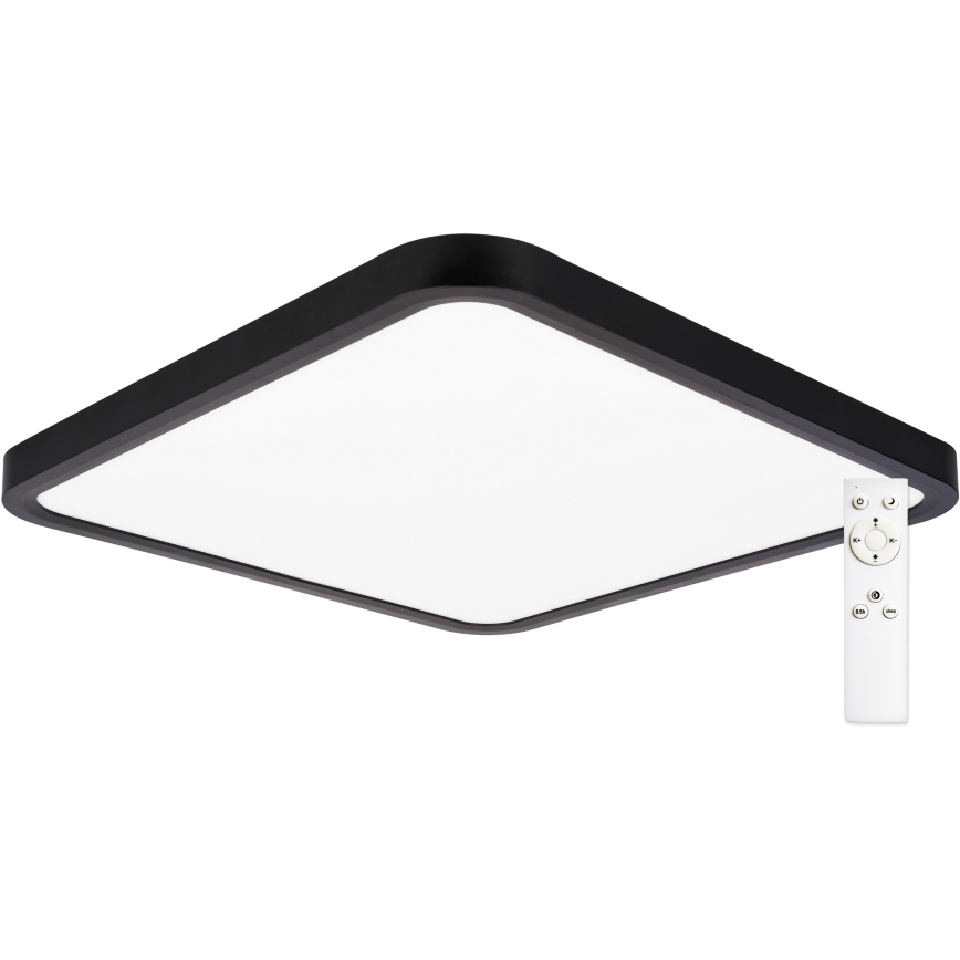 Top Light - Iluminação de teto LED com regulação REVIT LED/36W/230V 3000-6500K 40x40 cm preto + comando