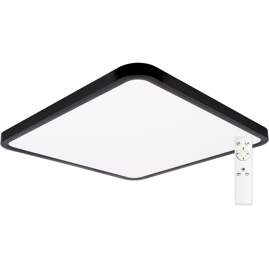 Top Light - Iluminação de teto LED com regulação REVIT LED/50W/230V 3000-6500K 50x50 cm preto + comando