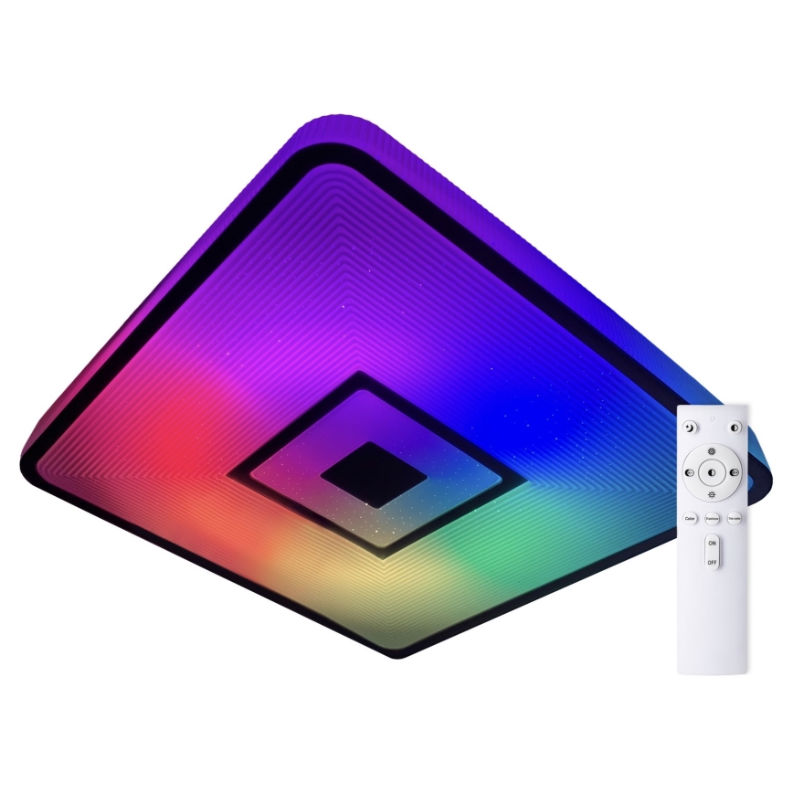 Top Light - Iluminação de teto LED RGB com regulação RAINBOW LED/24W/230V angular + controlo remoto