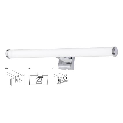 Top Light - Iluminação para espelho de casa de banho LED OREGON LED/7W/230V 40 cm IP44