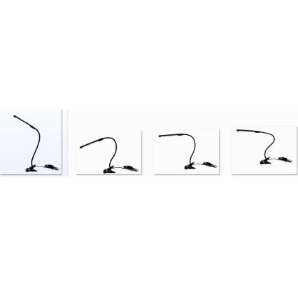 Top Light Lara C - Candeeiro com clipe LED com regulação LARA USB LED/5W/230V