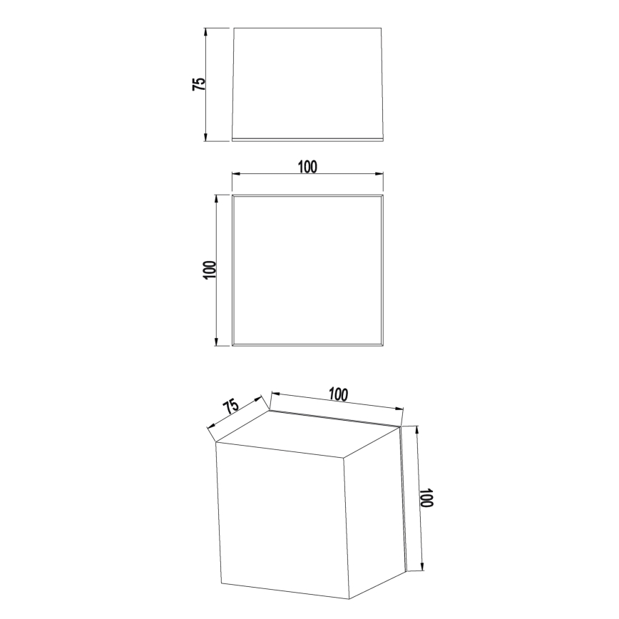 Top Light - LED Aparelhinho de parede para banheiro BOXTER LED/5W/230V 4000K IP65