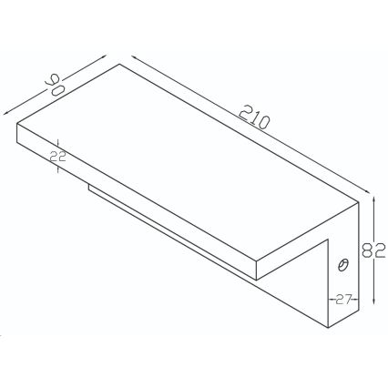 Top Light - LED Iluminação de parede exterior com sensor ELON LED/10W/230V 4000K IP54