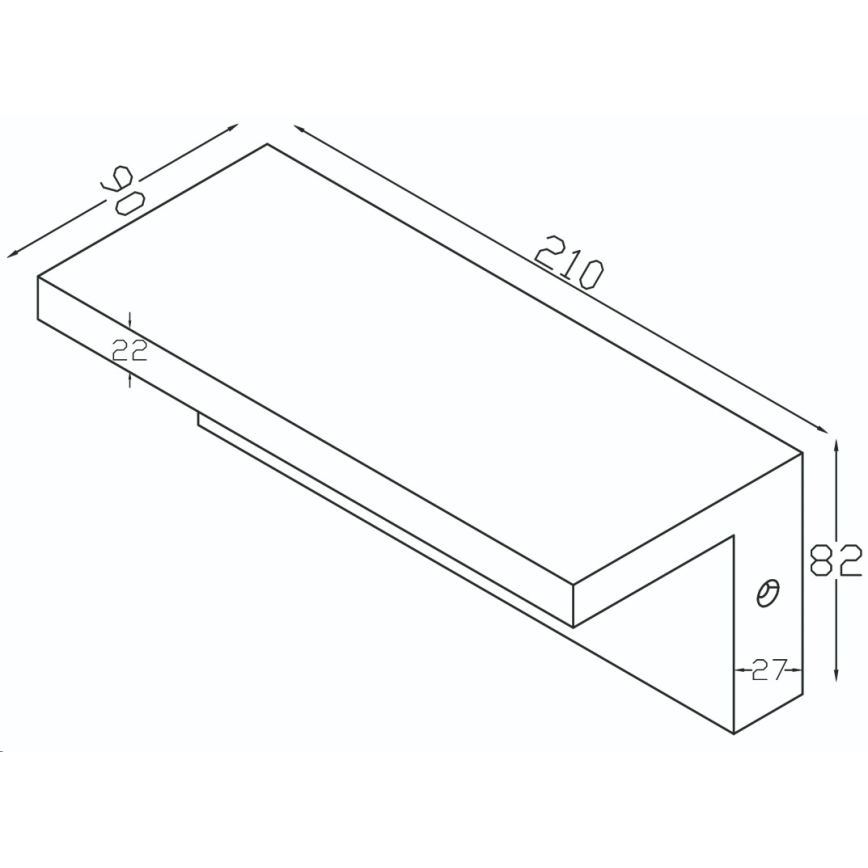 Top Light - LED Iluminação de parede exterior com sensor ELON LED/10W/230V 4000K IP54