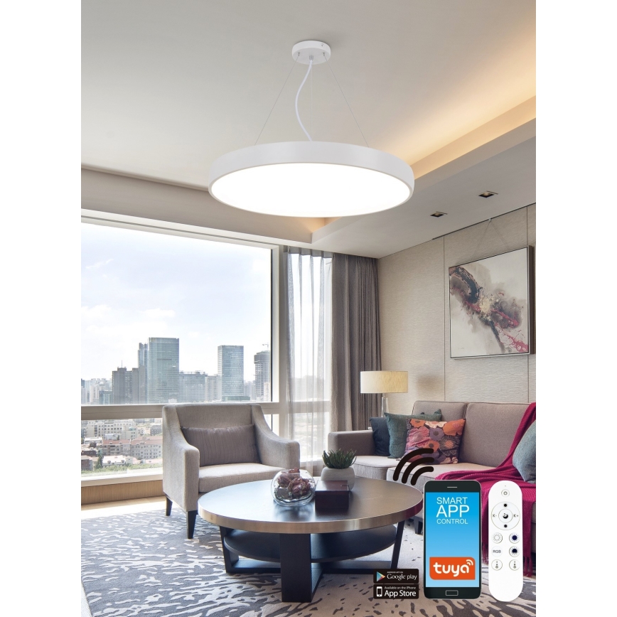 Top Light - LED RGB Candelabro suspenso com regulação METAL LED/60W/230V Wi-Fi Tuya branco + controlo remoto