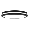 Top Light - Luminária de tecto LED para casa de banho COMET LED/40W/230V 3000/4000/6500K IP54 preta Ø 40 cm