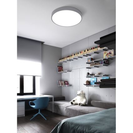 Top Light Metal 40S RC - Luz de teto fosca LED LED/51W/230V + RC cinzento