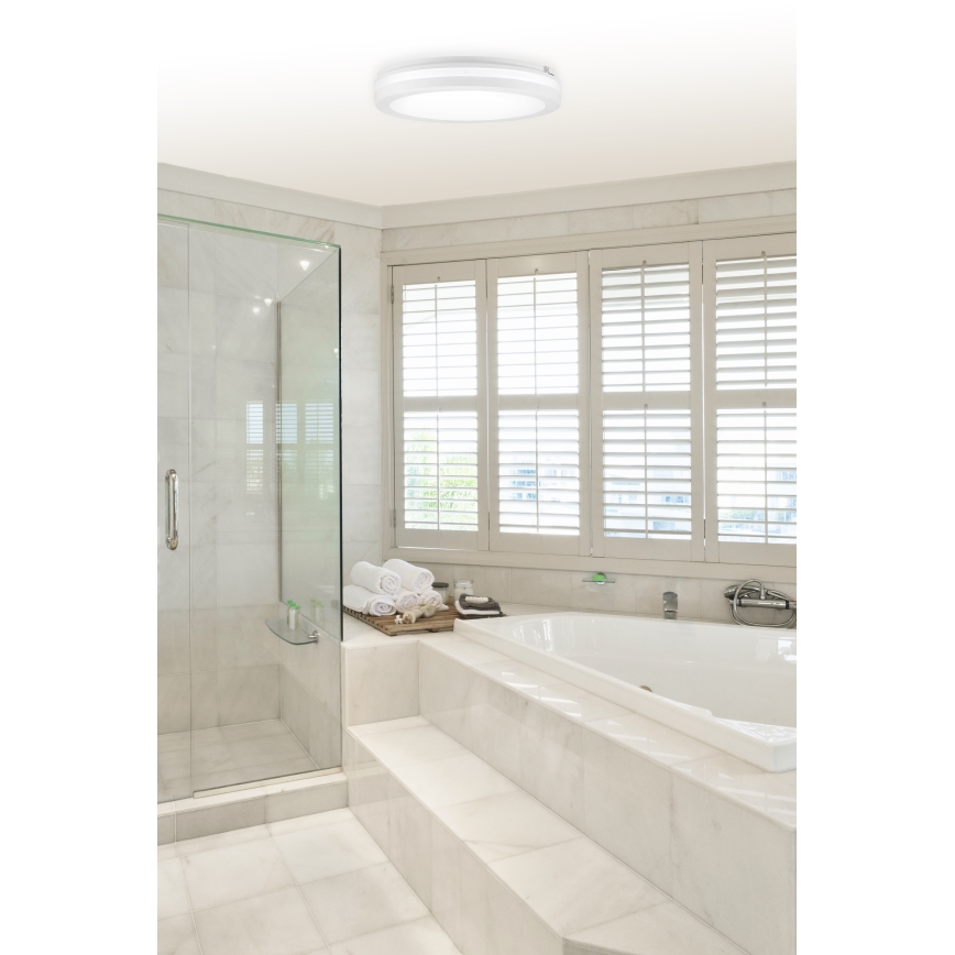Top Light - Luminária de teto LED para casa de banho COMET LED/40W/230V 3000/4000/6500K IP54 branca, Ø 40 cm