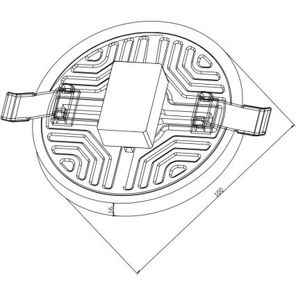 Top Light POLAR K 10 - LED Foco de encastrar POLAR LED/10W/230V
