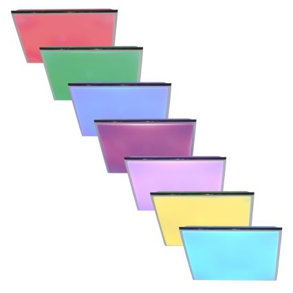 Top Light Silver H MAX SMART - Iluminação de teto LED RGB com regulação com controlo remoto SILVER LED/60W/230V Tuya + CR