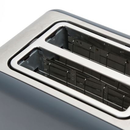 Torradeira com dois orifícios 900W/230V aço inoxidável/cinzento