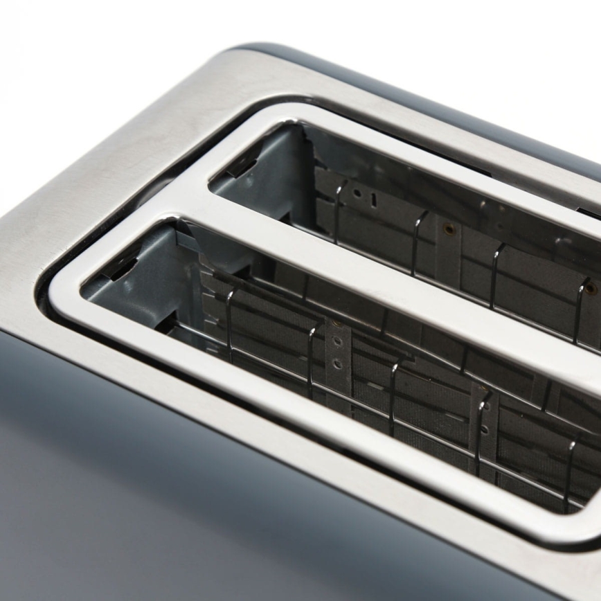 Torradeira com dois orifícios 900W/230V aço inoxidável/cinzento