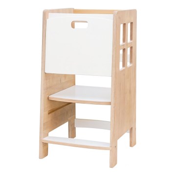 Torre de aprendizagem KULE 90x50 cm castanho/branco