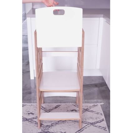 Torre de aprendizagem KULE 90x50 cm castanho/branco