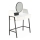 Toucador AGNES 120x80 cm branco/preto