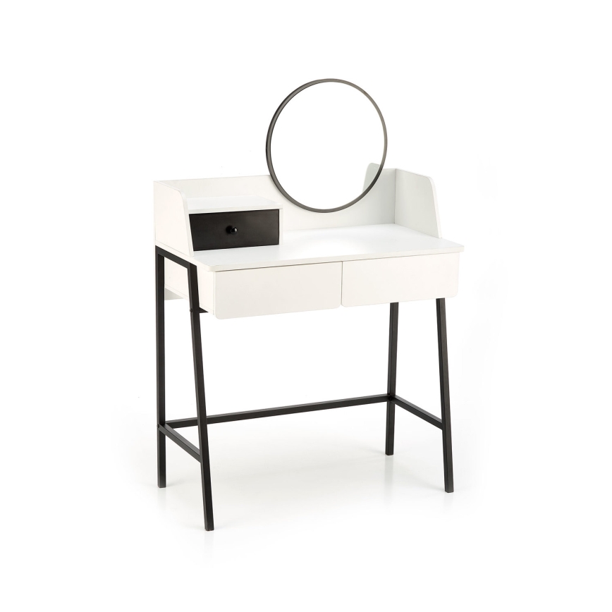 Toucador AGNES 120x80 cm branco/preto
