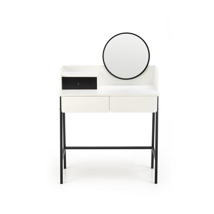Toucador AGNES 120x80 cm branco/preto
