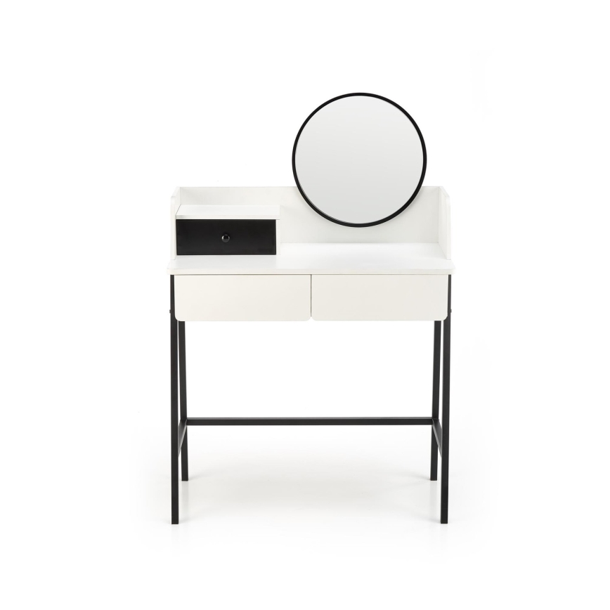 Toucador AGNES 120x80 cm branco/preto