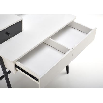 Toucador AGNES 120x80 cm branco/preto