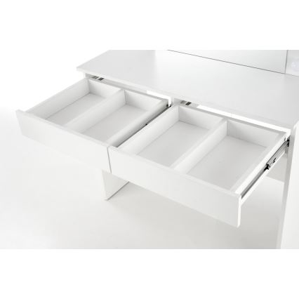 Toucador com iluminação LED HOLLYWOOD 140x94 cm branco