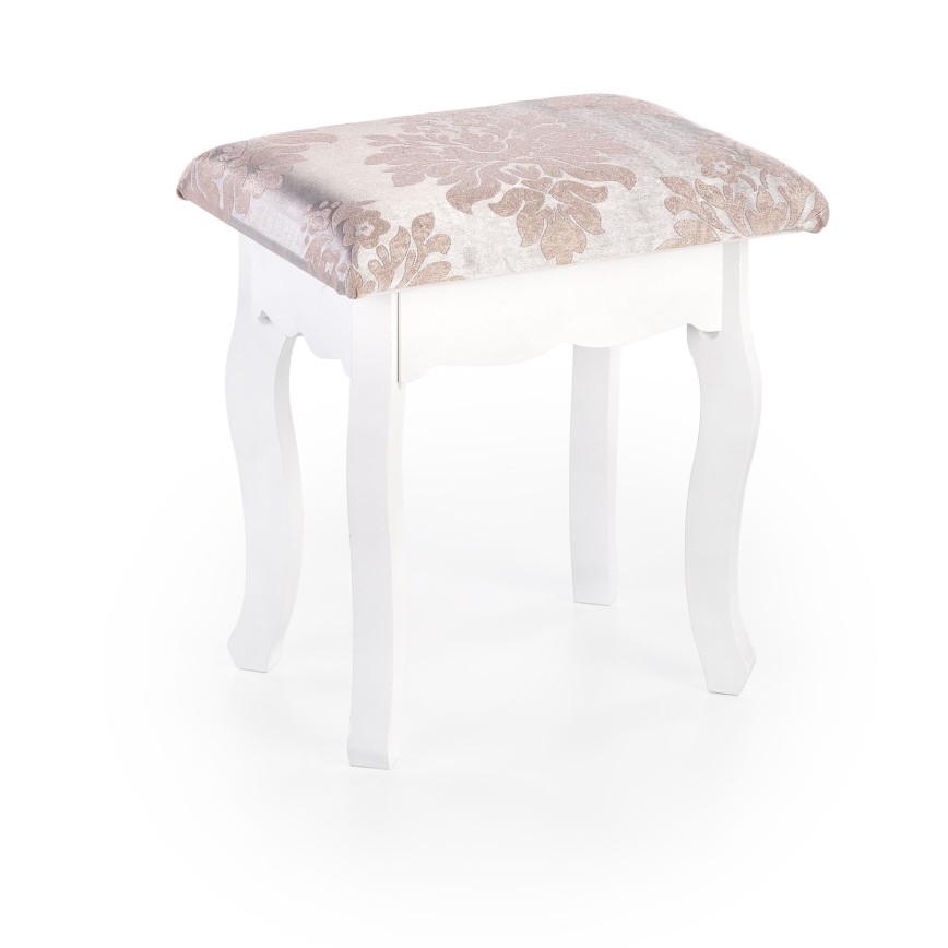 Toucador SARA 80x130 cm + stool 45x37 cm branco