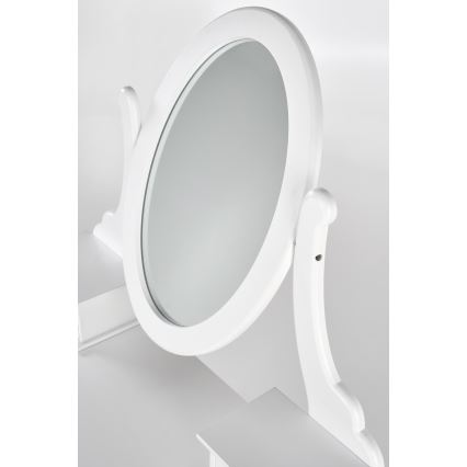 Toucador SARA 80x130 cm + stool 45x37 cm branco