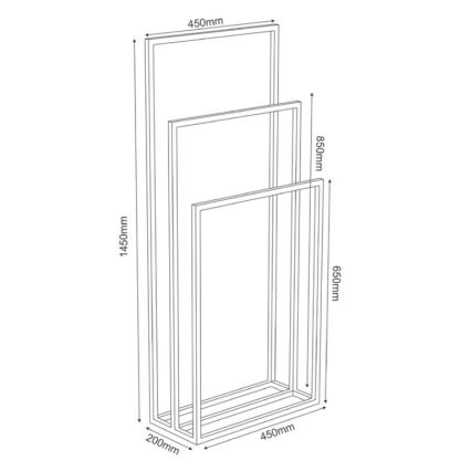 Towel holder 105x45 cm branco