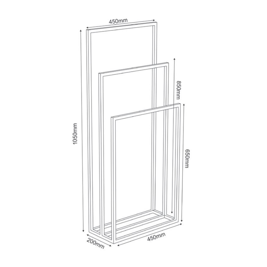 Towel holder 105x45 cm branco