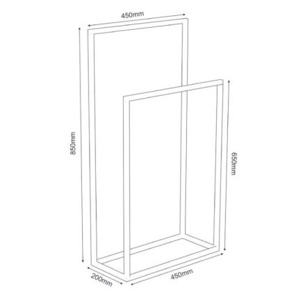 Towel holder 85x45 cm branco