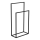 Towel holder 85x45 cm preto