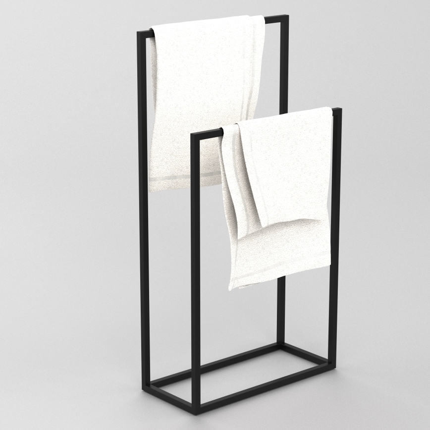 Towel holder 85x45 cm preto