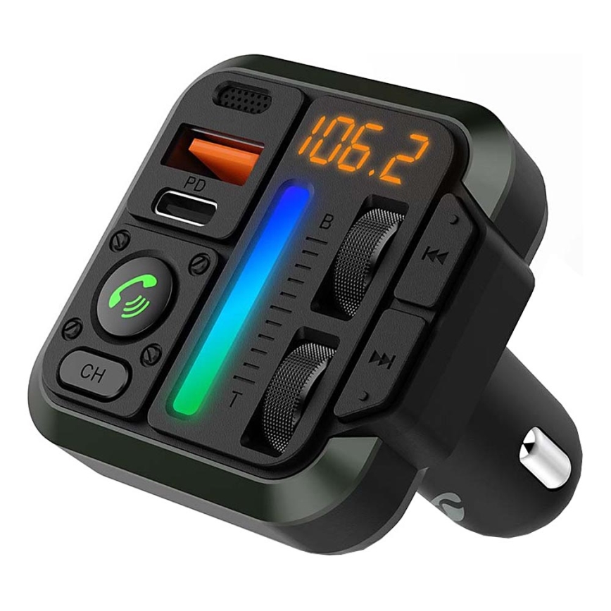 Transmissor FM para automóveis com função mãos-livres