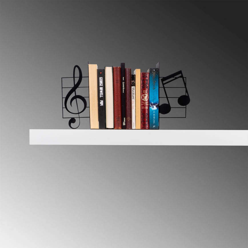 Travão para livros 22x35,5 cm preto