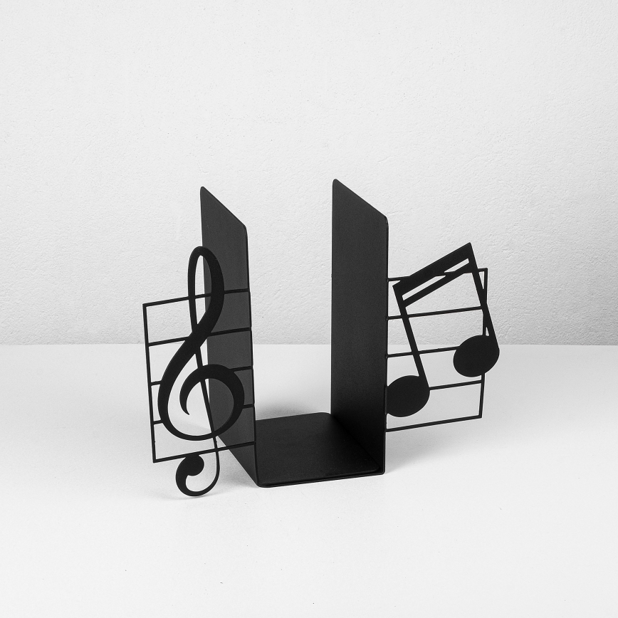 Travão para livros 22x35,5 cm preto