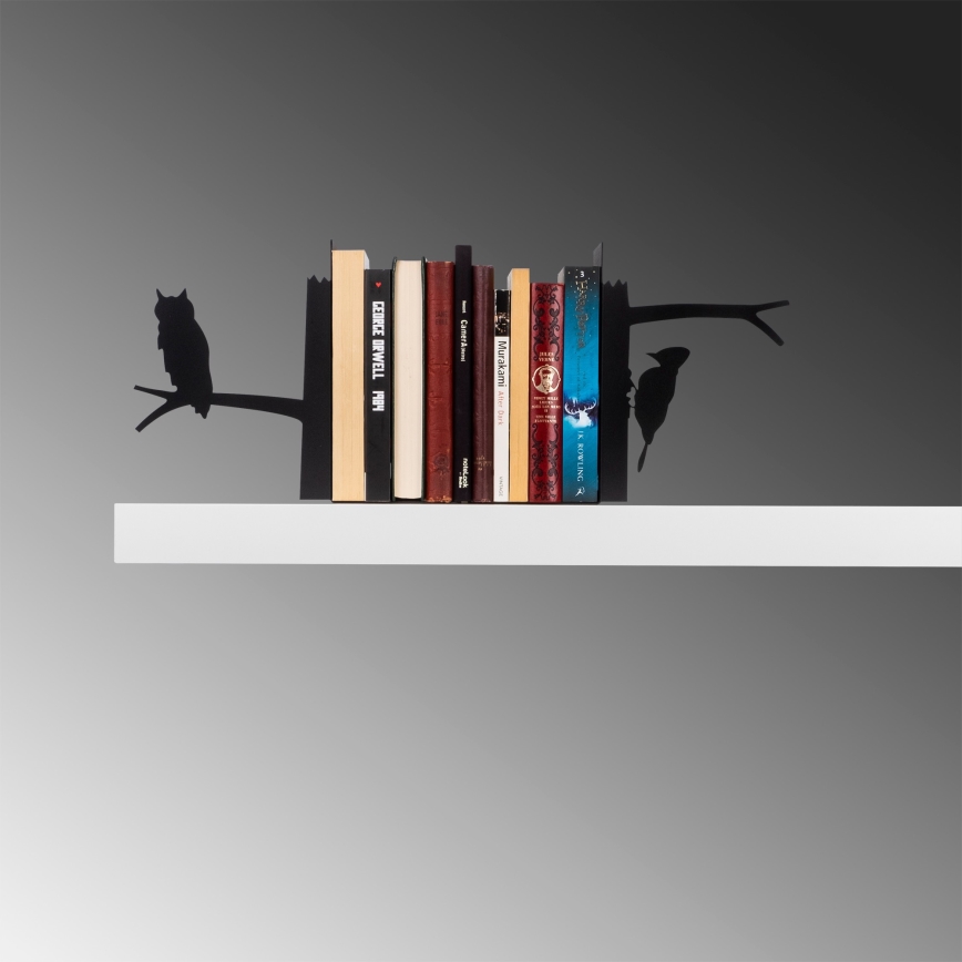Travão para livros 22x44 cm preto