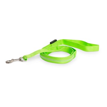 Trela LED Recarregável 120 cm 2xCR2032/5V/40 mAh verde