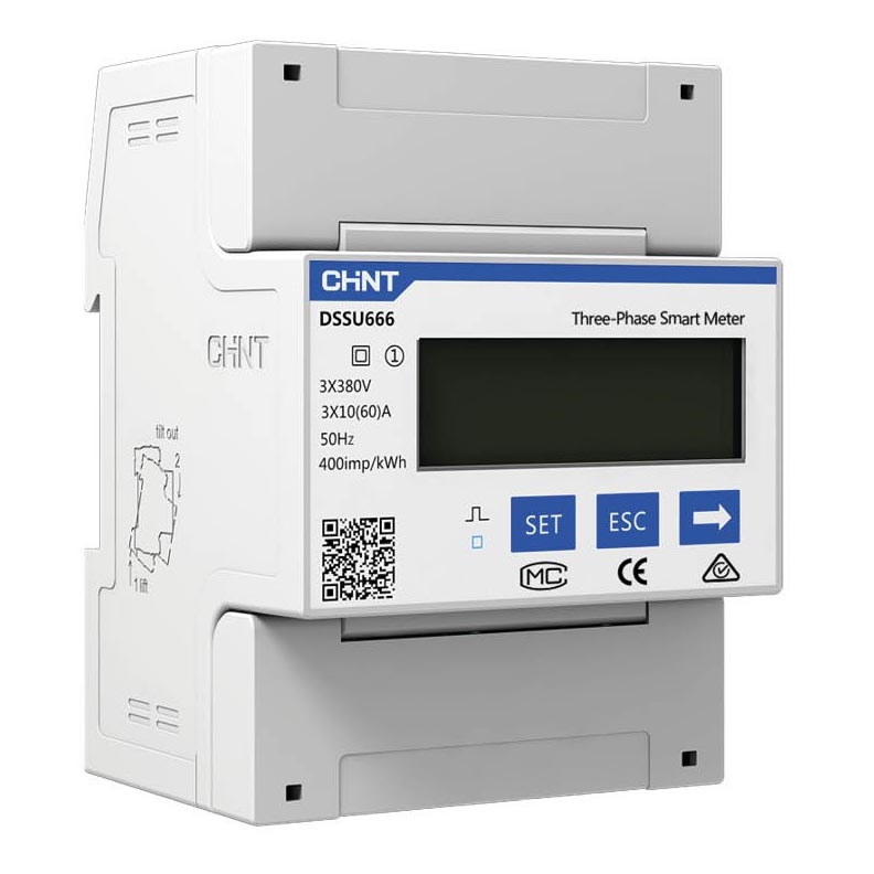 Trifásico medidor elétrico 60A 230/400V Solax DTSU666