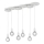 Trio - Candelabro suspenso DISCUS 6xE27/28W/230V branco