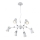 Trio - Candelabro suspenso EDWARD 6xE14/40W/230V