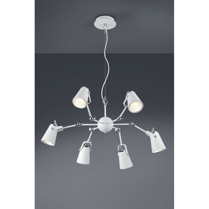 Trio - Candelabro suspenso EDWARD 6xE14/40W/230V