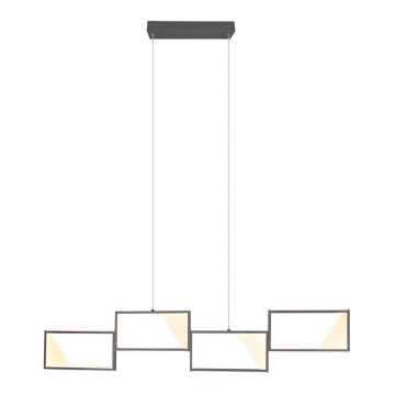 Trio - Candelabro suspenso LED com regulação CAFU 4xLED/7W/230V